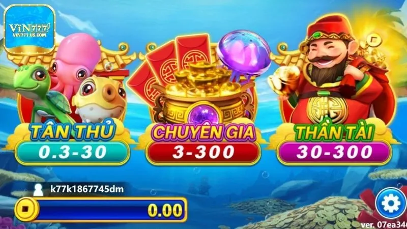 Cách chơi game bắn cá Vin777 chi tiết từ a-z