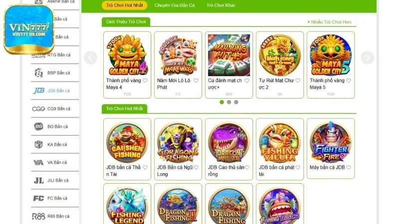 Đôi nét về game bắn cá Vin777